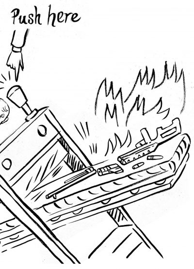 Push here Abrüstung, Waffen, Krieg