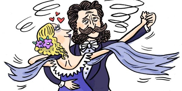 klassik, klassische musik, illustration, Walzer, Wien, TAnz, komponisten, porträt, portait, musik, karikatur, cartoon, komponist,