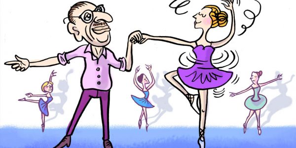 klassik, klassische musik, illustration, Ballett, komponisten, porträt, portait, musik, karikatur, cartoon, komponist,