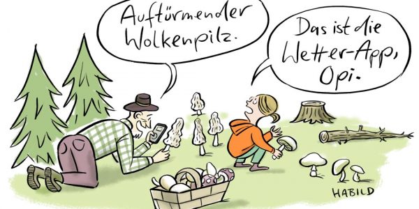 wetterapp, Pilzapp, Digital natives, pilzesammeln