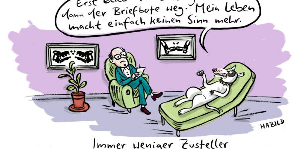 zusteller, Zeitungsausträger, Briefbote, Zeitungssterben
